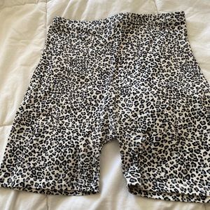 brandy melville cheetah biker shorts